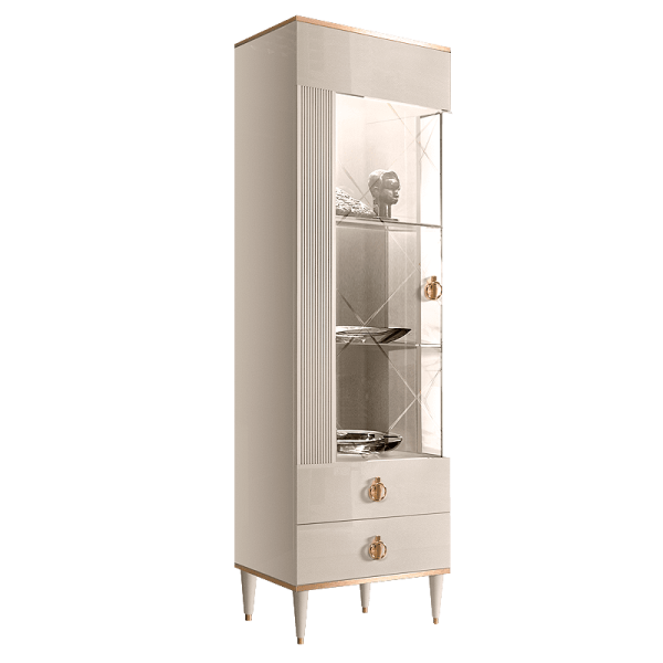 Шкаф-витрина 1-створчатая левая Римини Соло