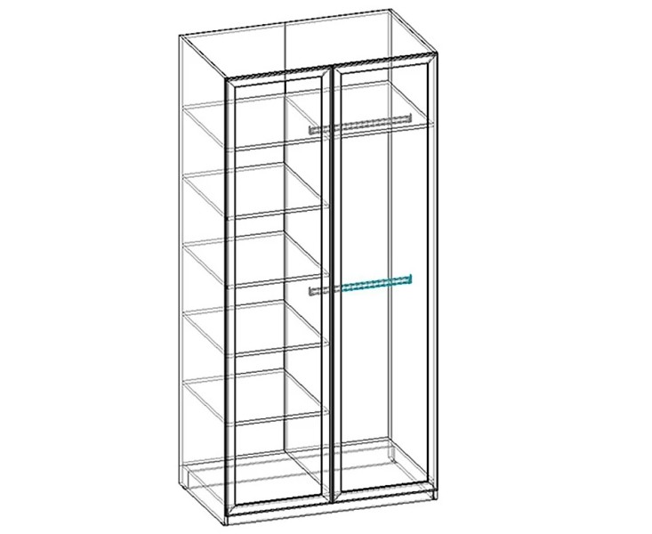 Шкаф двухдверный Бержер