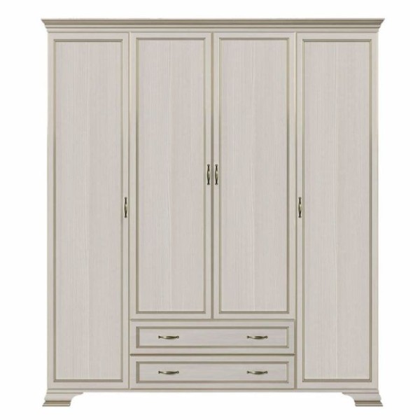 Шкаф четырёхдверный с ящиками Сиена