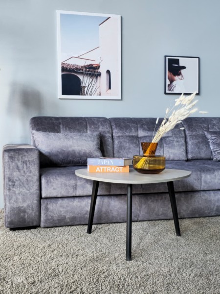 Диван-кровать трехместный с боковинами и оттоманкой Бостон 037